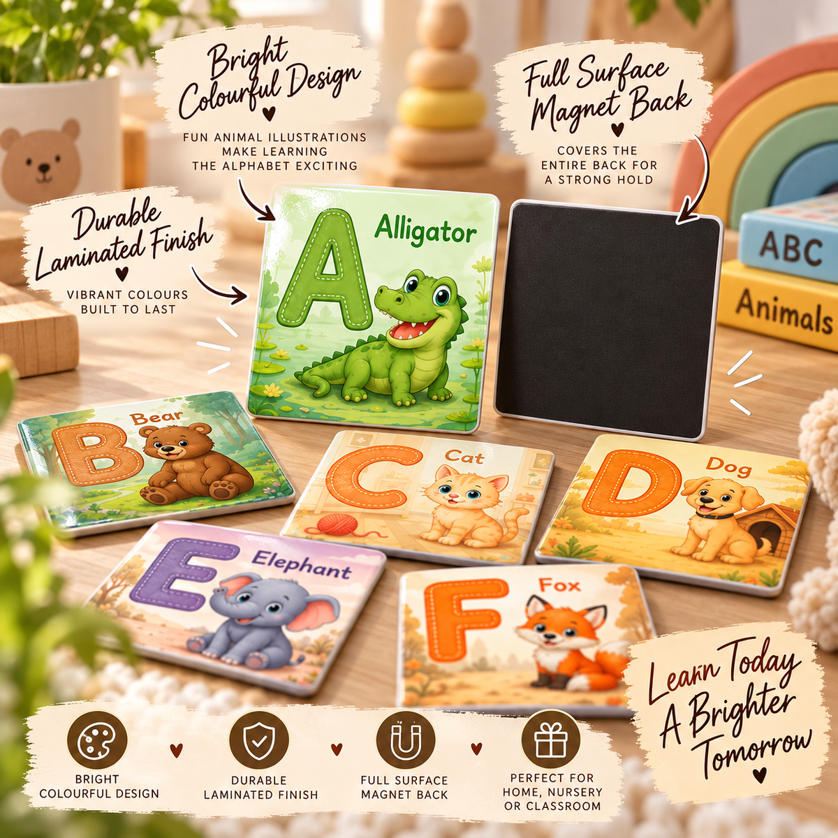 ABC Animal Alphabet Magnets
