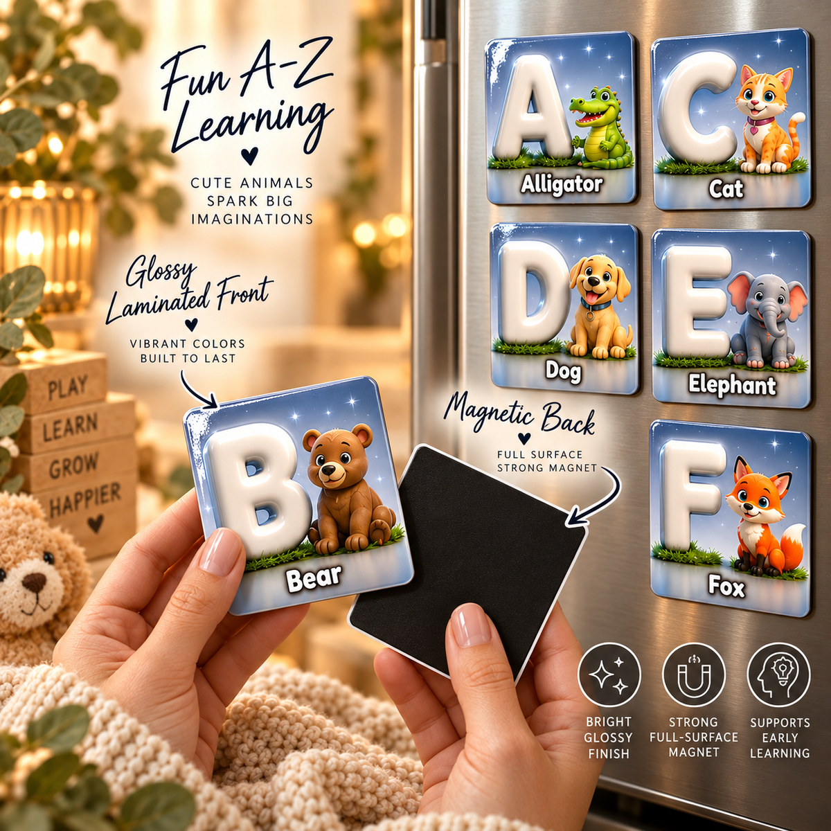 ABC Animal Alphabet Magnets