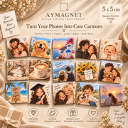 AI Custom Fridge magnet – 5 × 5 cm