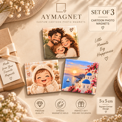 AI Custom Fridge magnet – 5 × 5 cm
