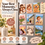 Custom AI Fridge magnet – 6.5 × 9 cm