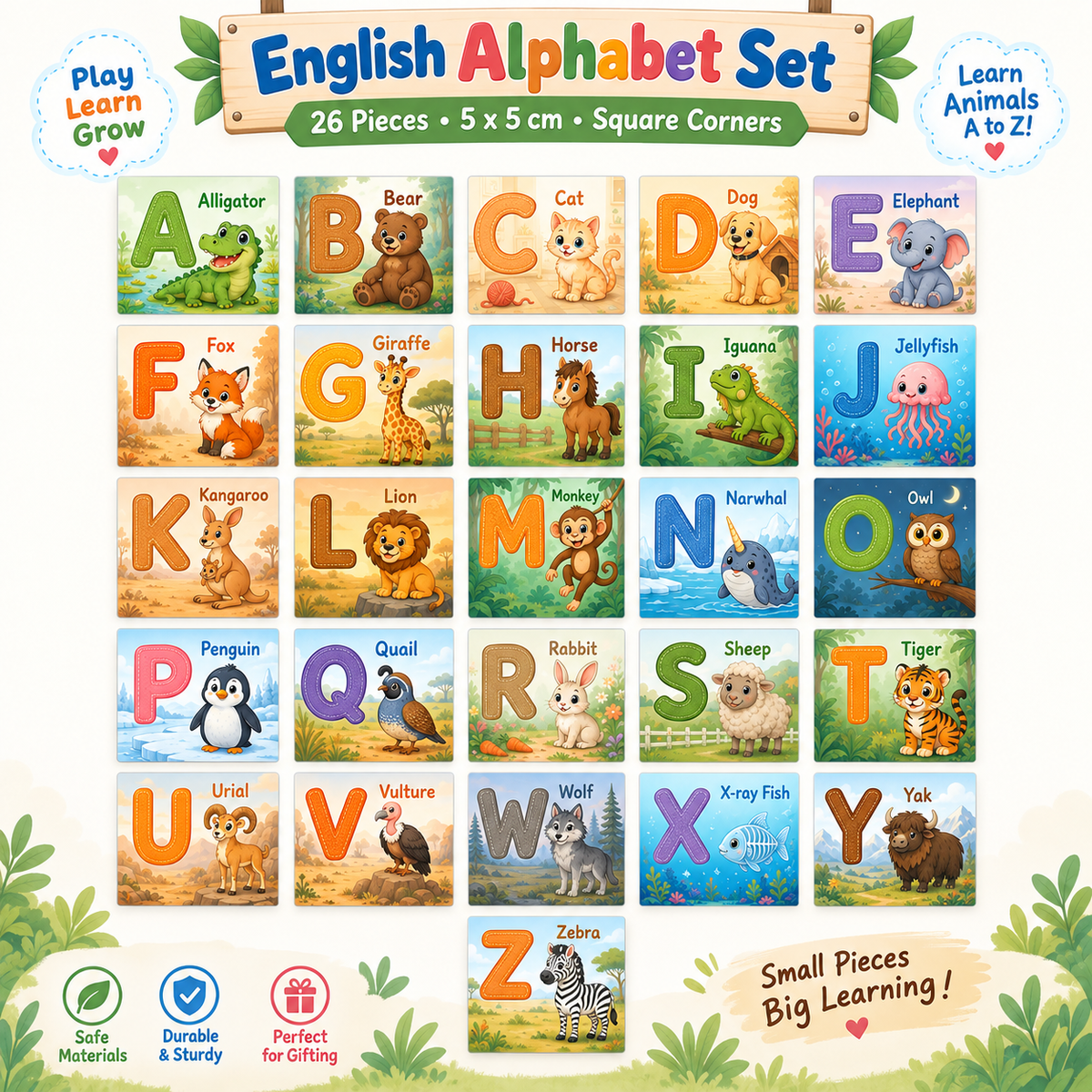 Fridge A B C Alphabet Magnet – 5 x 5 cm