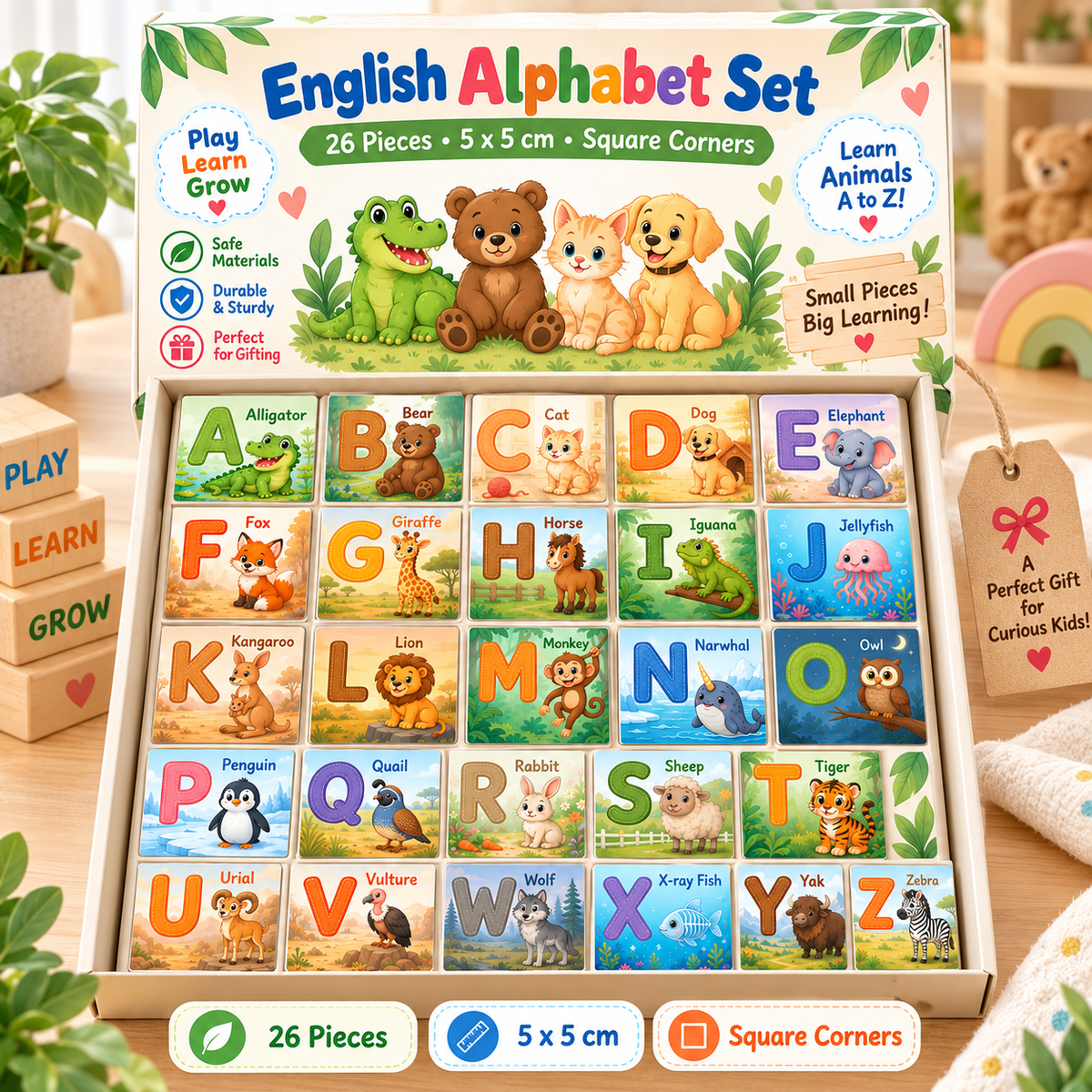 Fridge A B C Alphabet Magnet – 5 x 5 cm