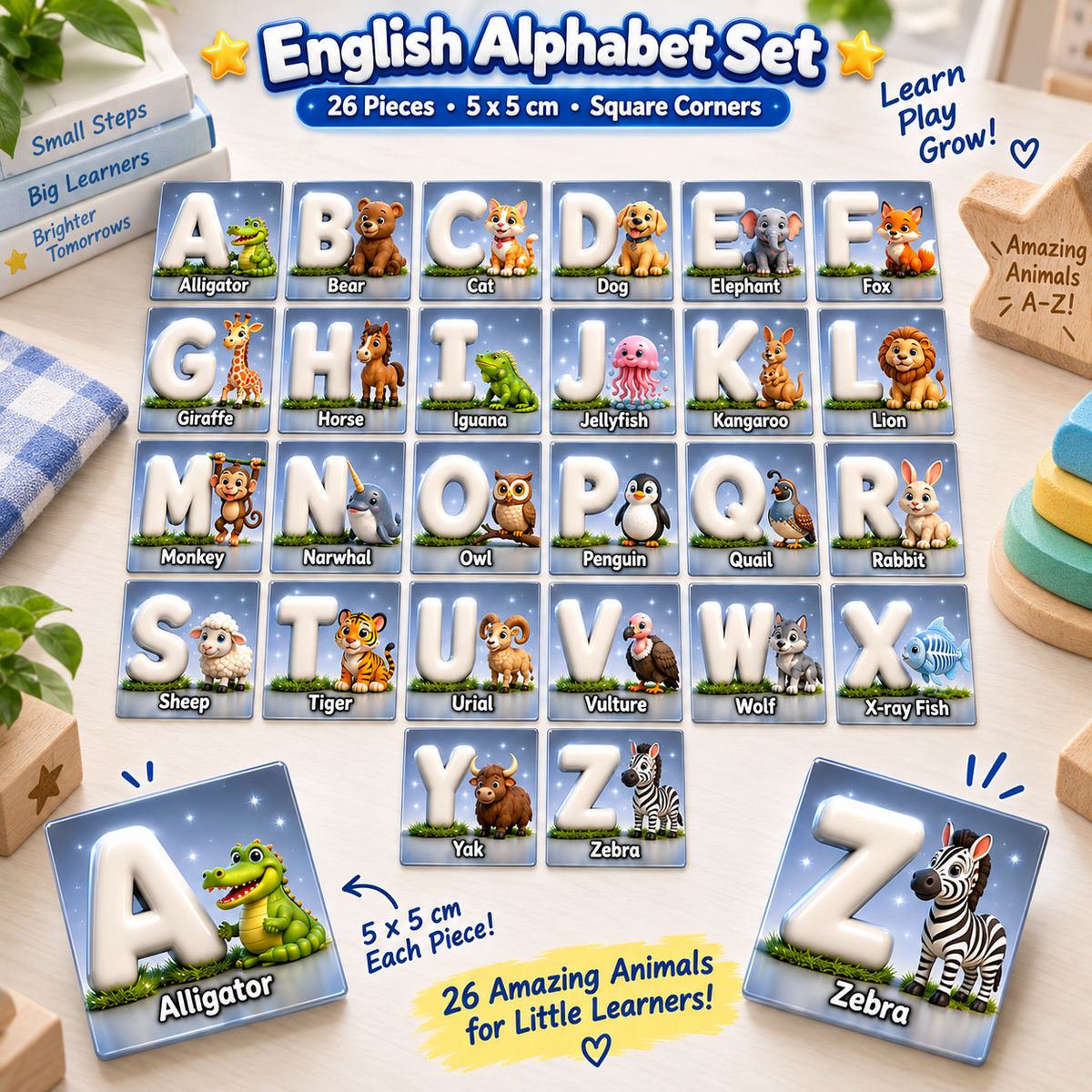 Fridge A B C Alphabet Magnet – 5 x 5 cm