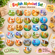 Fridge A B C Alphabet Magnet – 5.8 cm circle