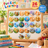 Fridge A B C Alphabet Magnet – 5.8 cm circle