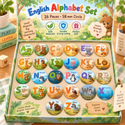 Fridge A B C Alphabet Magnet – 5.8 cm circle