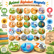 Fridge A B C Alphabet Magnet – 5.8 cm circle