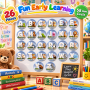 Fridge A B C Alphabet Magnet – 5.8 cm circle