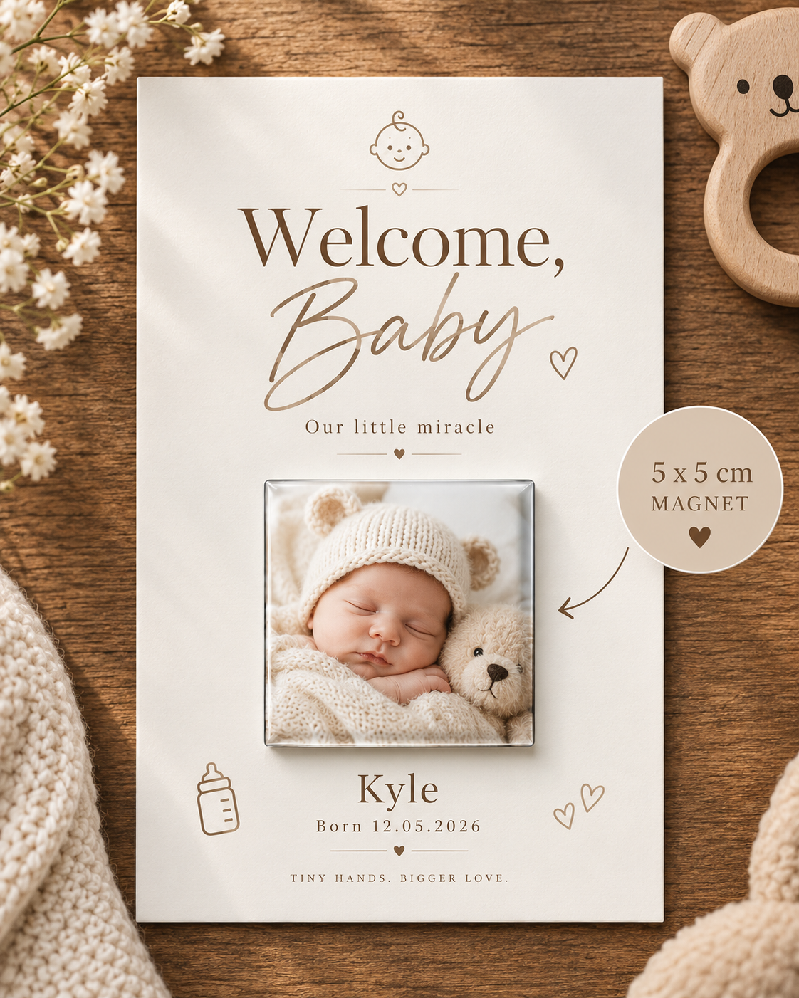 Personalised Photo Magnets – 5x5 cm