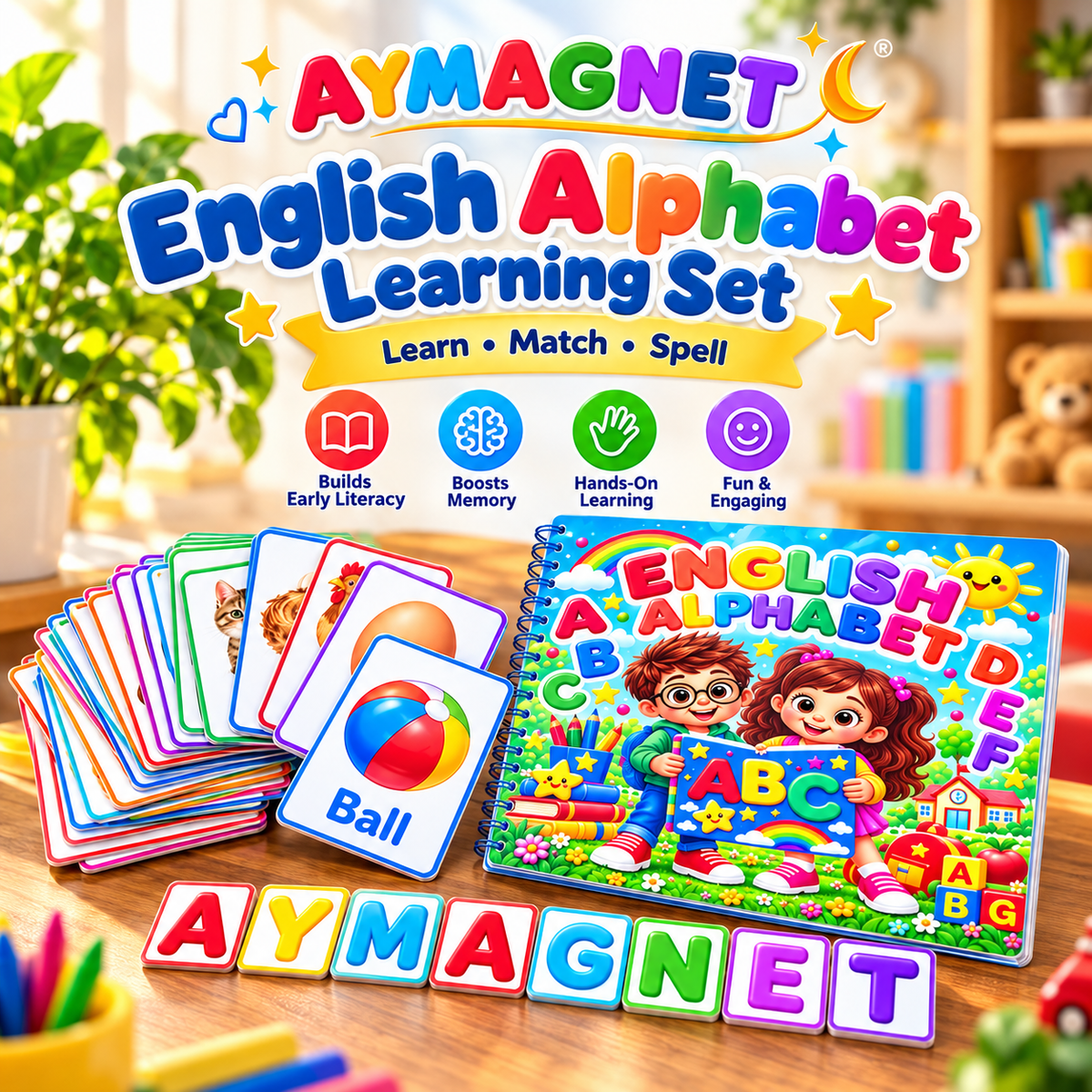 English Alphabet Learning Book for Kids | A–Z Set