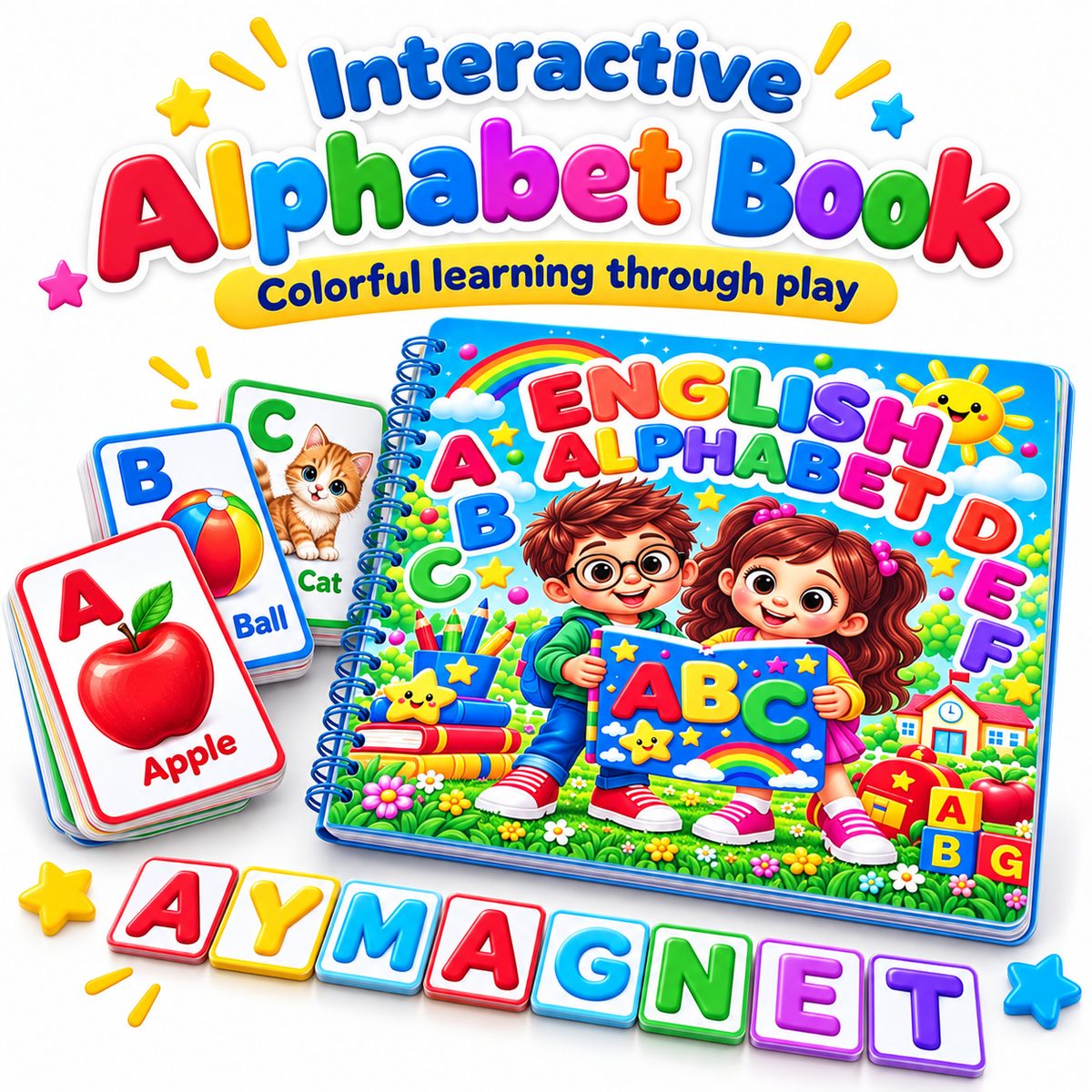 English Alphabet Learning Book for Kids | A–Z Set