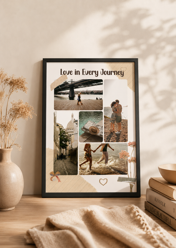 Personalized A4 Photo Frame – Custom Photo Collage