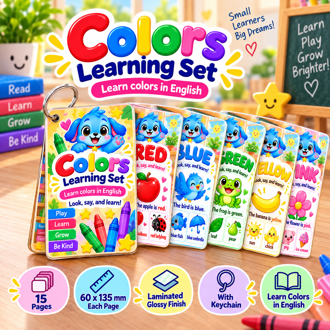 Laminated learning set photo 2