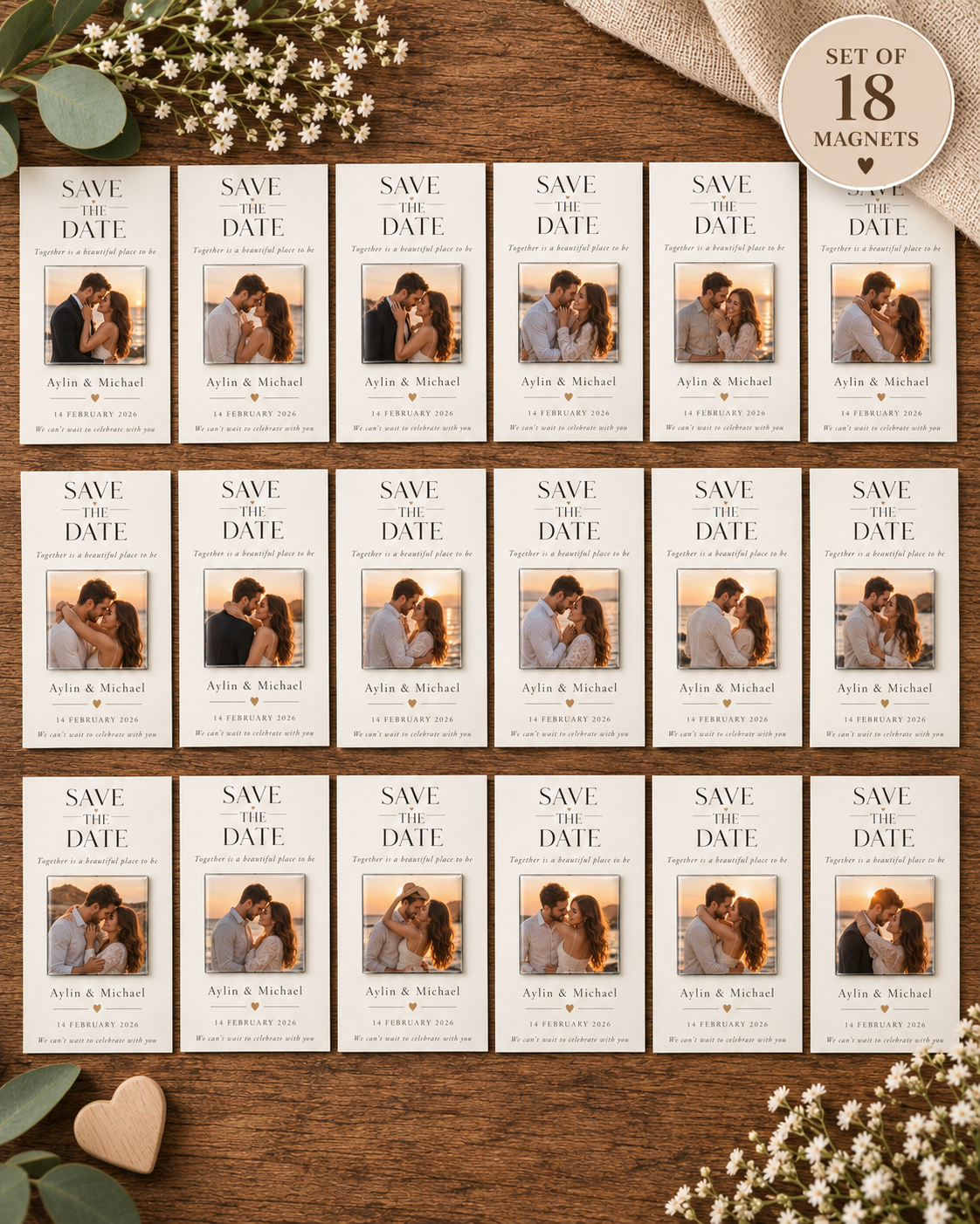Personalised Photo Magnets – 5x5 cm
