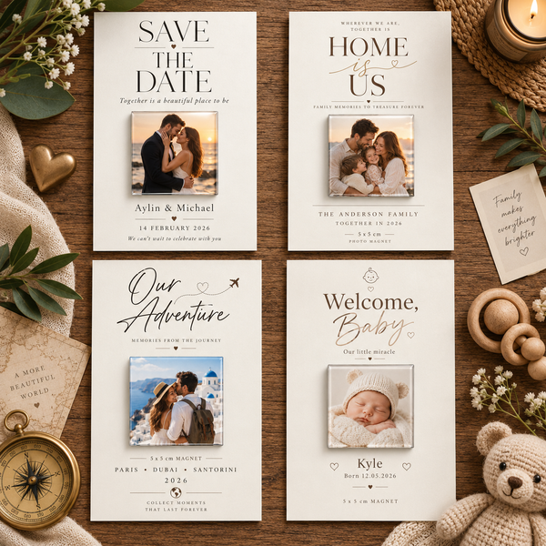 Personalised Photo Magnets – 5x5 cm