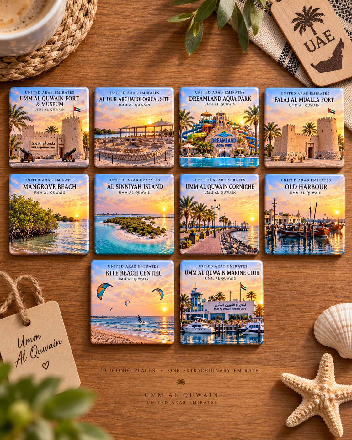 UAE 7 Emirates Landmark Collection – 10 Iconic Landmarks from Each Emirate