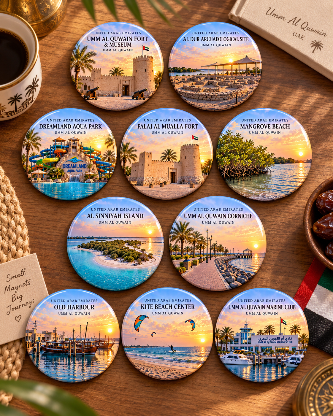 UAE 7 Emirates Landmark Collection – 10 Iconic Landmarks from Each Emirate