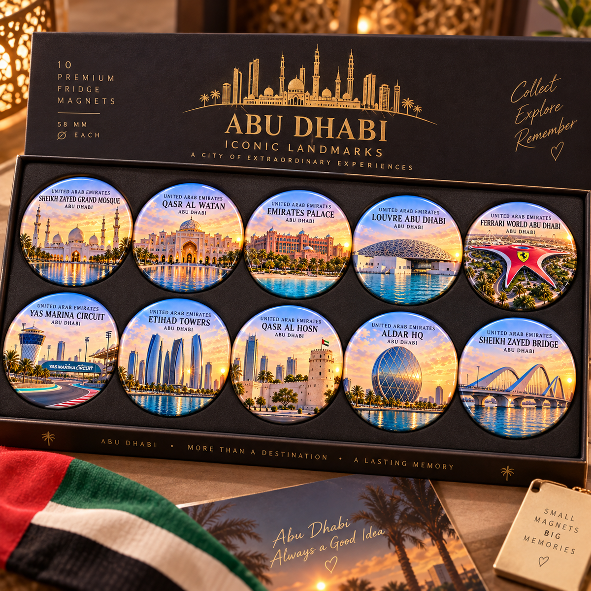 UAE 7 Emirates Landmark Collection – 10 Iconic Landmarks from Each Emirate