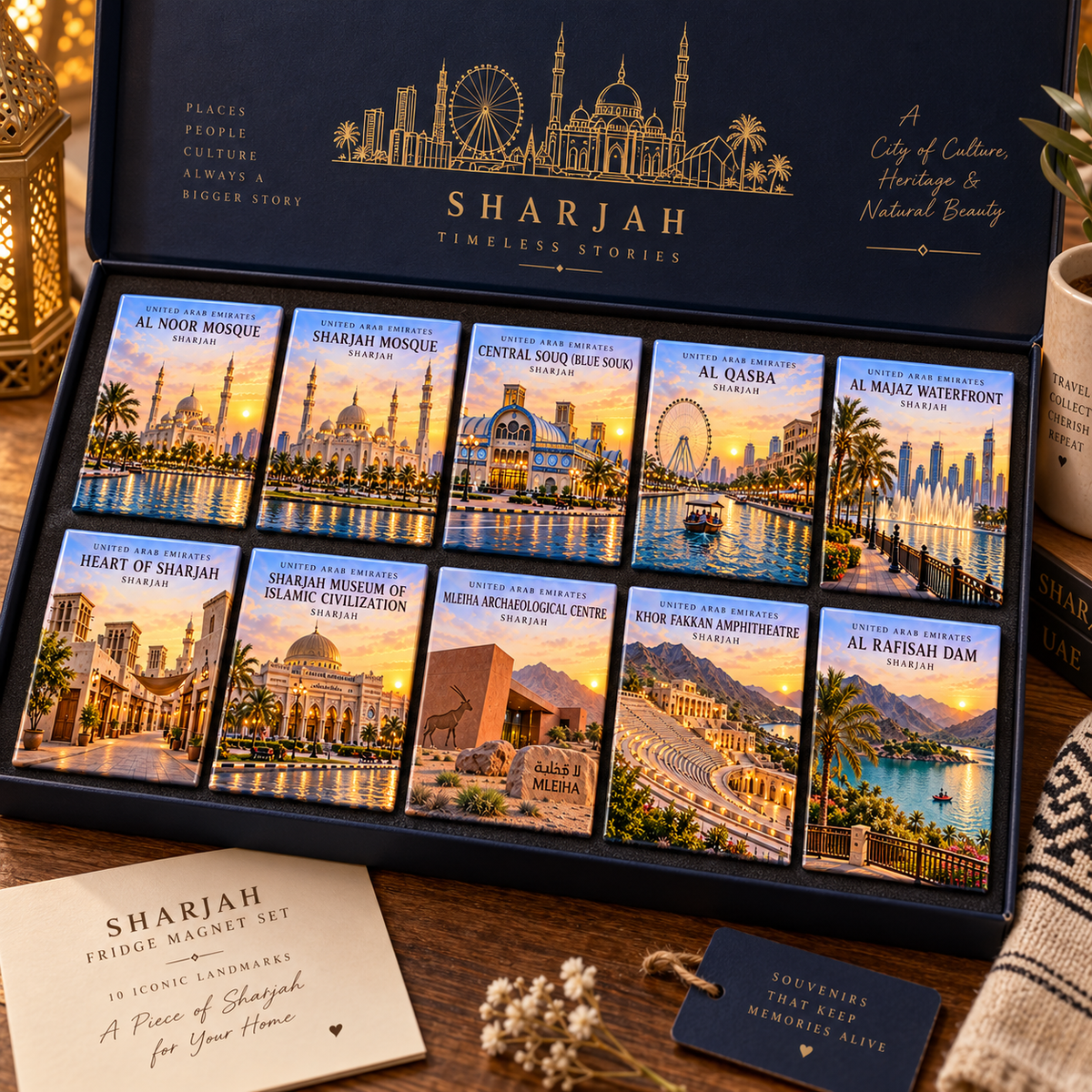 UAE 7 Emirates Landmark Collection – 10 Iconic Landmarks from Each Emirate